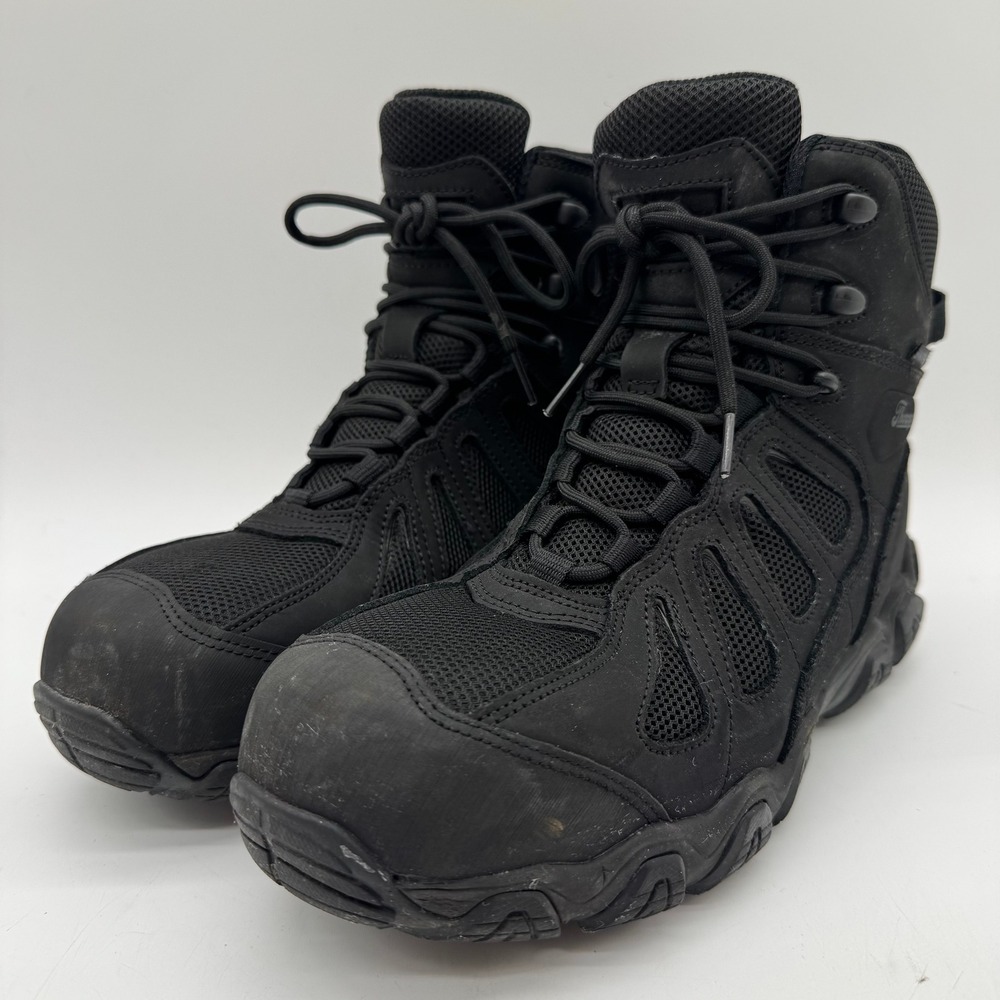 Thorogood Gen Flex2 Tactical Boots Mens 8.5 Wide Black Composite Toe Side Zip